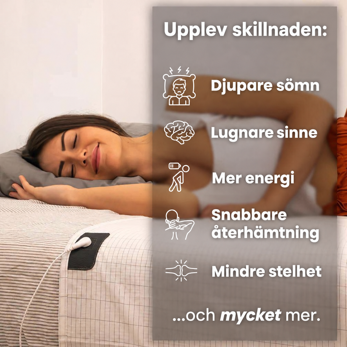 Upplev skillnaden med jordad sömn